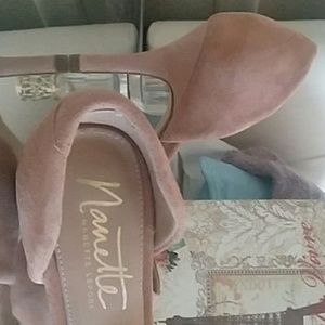 Nanette Lepore Shoes - Nanette LePore Leather Suede Shoes blush NWOT Nanette Lepore Shoes - Nanette LePore Leather Suede Shoes blush NWOT